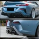 Дифузор заднього бампера V1 (для G14/G15 M-Sport, Карбон) для BMW 8 cерія G14/G15/G16 2018- рр - зображення 3