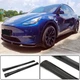 Накладки на пороги V2 (2020-2025, Карбон) для Tesla Model Y 2020- гг - изображение 1