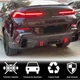 Дифузор заднього бампера (для M-Sport, 2018-2022, Карбон) для BMW X6 G06 рр - зображення 2