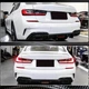 Дифузор заднього бампера V6 (для M-Sport 2018-2022, Карбон) для BMW 3 серія G20/G21 2018- рр - зображення 3
