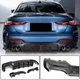 Дифузор заднього бампера V3 (для G22/G23 M-Sport, Карбон) для BMW 4 серія G22/23/26 2020- рр - зображення 1
