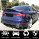 Дифузор заднього бампера V1 (для S-Line Sedan 2017-2020, Карбон) для Ауді A3 рр - зображення 4