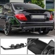 Диффузор заднего бампера V1 для AMG SD 2008-2011, Карбон для Mercedes C-class W204 - изображение 2