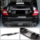Диффузор заднего бампера V4 (для AMG SD 2008-2011, Карбон) для Mercedes C-class W204 - изображение 1