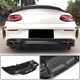 Диффузор заднего бампера V2 (для Купе/Кабриолет C63 AMG 2015-2019, Карбон) для Mercedes C-class W205 - изображение 1