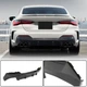 Дифузор заднього бампера V2 (для G22/G23 M-Sport, Карбон) для BMW 4 серія G22/23/26 2020- рр - зображення 1