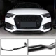 Накладка на передний бампер Lip V2 (для S-Line Sedan 2015-2019, Карбон) для Ауди A4 B9 - изображение 2