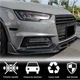 Накладка на передний бампер Lip V2 (для S-Line Sedan 2015-2019, Карбон) для Ауди A4 B9 - изображение 3