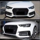 Накладка на передний бампер Lip V2 (для S-Line Sedan 2015-2019, Карбон) для Ауди A4 B9 - изображение 5