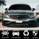 Передний лип-спойлер V2 на бампер (Купе/Кабриолет C63 AMG 2015-2019, Карбон) для Mercedes C-сlass W205 - изображение 3