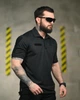 Тактическое поло Lacosta Sport Black с вентиляцией износостойкое для работы и тренировок XXXL - изображение 4