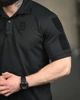 Тактическое поло Lacosta Sport Black с вентиляцией износостойкое для работы и тренировок XXXL - изображение 6