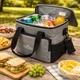 Термосумка Tribe Cooler 25 л Grey сумка-холодильник для їжі та напоїв T-IF-0011-grey - зображення 8