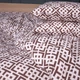 Простынь MirSon Полуторная 150х220 см 17-0949 Abstract Brown Бязь (2200013165149) - изображение 1