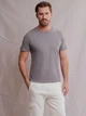 Футболка хлопковая длинная мужская U.S. Polo Assn 11A531-2U00A(Campus Heather Gray) L Серая (786660172003) - изображение 1