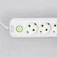 Сетевой фильтр удлинитель 3 метра на 5 розеток 3 USB 1 Type-C и кнопкой отключения переноска с заземлением и защитой от перегрузки для дома офиса бытовой техники зарядки телефона гаджетов Белый - изображение 5