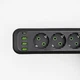 Сетевой фильтр удлинитель 3 метра на 5 розеток 3 USB 1 Type-C и кнопкой отключения переноска с заземлением и защитой от перегрузки для дома офиса бытовой техники зарядки телефона гаджетов Черный - изображение 4