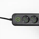 Сетевой фильтр удлинитель 5 метров на 3 розетки 3 USB 1 Type-C и кнопкой отключения переноска с заземлением и защитой от перегрузки для дома офиса бытовой техники зарядки телефона гаджетов Черный - изображение 4