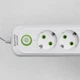 Подовжувач мережевий фільтр 3 метри на 3 розетки 3 USB 1 Type-C та кнопкою відключення переноска із заземленням та захистом від перевантаження для будинку офісу побутової техніки зарядки телефону гаджетів Білий - зображення 4