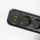 Сетевой фильтр удлинитель 3 метра на 4 розетки 3 USB 1 Type-C и кнопкой отключения переноска с заземлением и защитой от перегрузки для дома офиса бытовой техники зарядки телефона гаджетов Черный - изображение 3