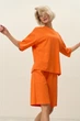 Костюм бавовняний (футболка та шорти на резинці) Розмір XL-XXL (50-52) Помаранчевий - изображение 3