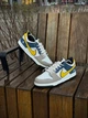 Кросівки Nike SB Dunk Low шкіра/замша демісезонні білий з синім та жовтим 41 (26см) ST-1068-5 - изображение 2