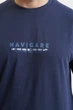 Темно-синя футболка з принтом Navigare 8823 L - изображение 4
