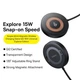 Бездротовий зарядний пристрій Baseus Simple Mini4 Magnetic з функцією MagSafe та Qi2 15W (CCED000001) Black - зображення 8