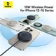 Бездротовий зарядний пристрій Baseus Simple Mini4 Magnetic з функцією MagSafe та Qi2 15W (CCED000001) Black - зображення 10