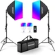 Комплект RGB освітлення Neewer з додатком, 2×24Вт, м'яке світло для студії, NK800 - изображение 1