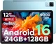 DOOGEE U12 12" планшет Android 16, 24ГБ RAM, 128ГБ, 9000 мА·год, 90Гц, WiFi 5 - зображення 1