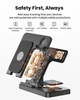 GEEKERA 3в1 Бездротова зарядна станція для Samsung Galaxy S/Note/Z Watch/Buds, складана, швидка зарядка - изображение 4