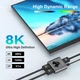 DisplayPort 2×1 Switch 8K@60Hz 4K@144Hz DP 1.4 для ТВ, моніторів, ноутбуків, ПК - изображение 3