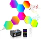 Hexagon led панелі для стіни, ігрове rgb освітлення з музичною синхронізацією та керуванням - изображение 1