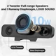 OGUPGX Комп’ютерні колонки для ПК та ноутбука 10W USB з кріпленням на монітор та регулятором гучності - зображення 4