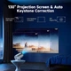 Mini projector 4k 1080p, портативний, bluetooth 5.4, wifi6, для смартфона, ноутбука, ПК, TV - зображення 6