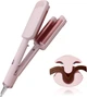 Waver Curling Iron Hair Crimper – плойка для хвиль і завивки, 2 в 1, керамічна, 3 стрижні, рожевий - изображение 1