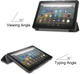 Чохол для Fire HD 8/8 Plus (10–12 покоління) зі смарт-кришкою та автосном, чорний - изображение 5