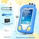 Дитячий телефон-камера з сенсорним екраном 2.8″, подвійна камера, MP3, 32GB SD, синій - изображение 7