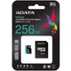 Карта памяти ADATA MicroSDXC Premier Pro 256Gb UHS-1 A2 V30S + SD адаптер (AUSDX256GUI3V30SA2-RA1) [162342] - изображение 4