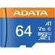 Карта памяти ADATA MicroSDXC Premier 64Gb Class 10 UHS-1 A2 + SD адаптер (AUSDX64GUICL10A1-RA1) [162345] - изображение 2