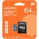 Карта памяти ADATA MicroSDXC Premier 64Gb Class 10 UHS-1 A2 + SD адаптер (AUSDX64GUICL10A1-RA1) [162345] - изображение 3