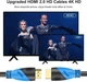 Rommisie HDMI 2.0 кабель 4K 50FT, 18Gbps, з позолоченими конекторами, для Xbox, PlayStation, ПК, HDTV - изображение 4