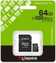 Карта пам'яті microSDXC 64GB Kingston Canvas Select Plus Gen3 UHS-I U1 V10 A1 +SD-adapter (SDCS3/64GB) - зображення 3