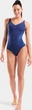 Купальник слитный для женщин Arena SHIMMERING SWIMSUIT U BACK синий Женщины 46 - изображение 2