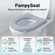 Водонепроникна накладка на сидіння унітазу PampySeat, сіра - зображення 1
