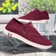 Мокасини жіночі Ok Shoes бордові текстильні сітка 36р (23,5 см) 8421 - зображення 3