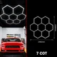 Світлодіодна LED лампа HEXAGON 7 сот 235x244,2 см 280W 6500K Освітлення для гаража, майстерні та дому - изображение 2