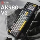 Клавиатура Ajazz AK980 V2 Gift Switch V2 Wireless/Bluetooth/USB UA Black/Grey/Yellow (AK980-V2-G-BGY) - изображение 7