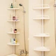 Угловая полка для ванной комнаты 33/21.5 см Multi Corner Shelf, 4 яруса, нагрузкой до 15 кг, металлическая, белая - изображение 2